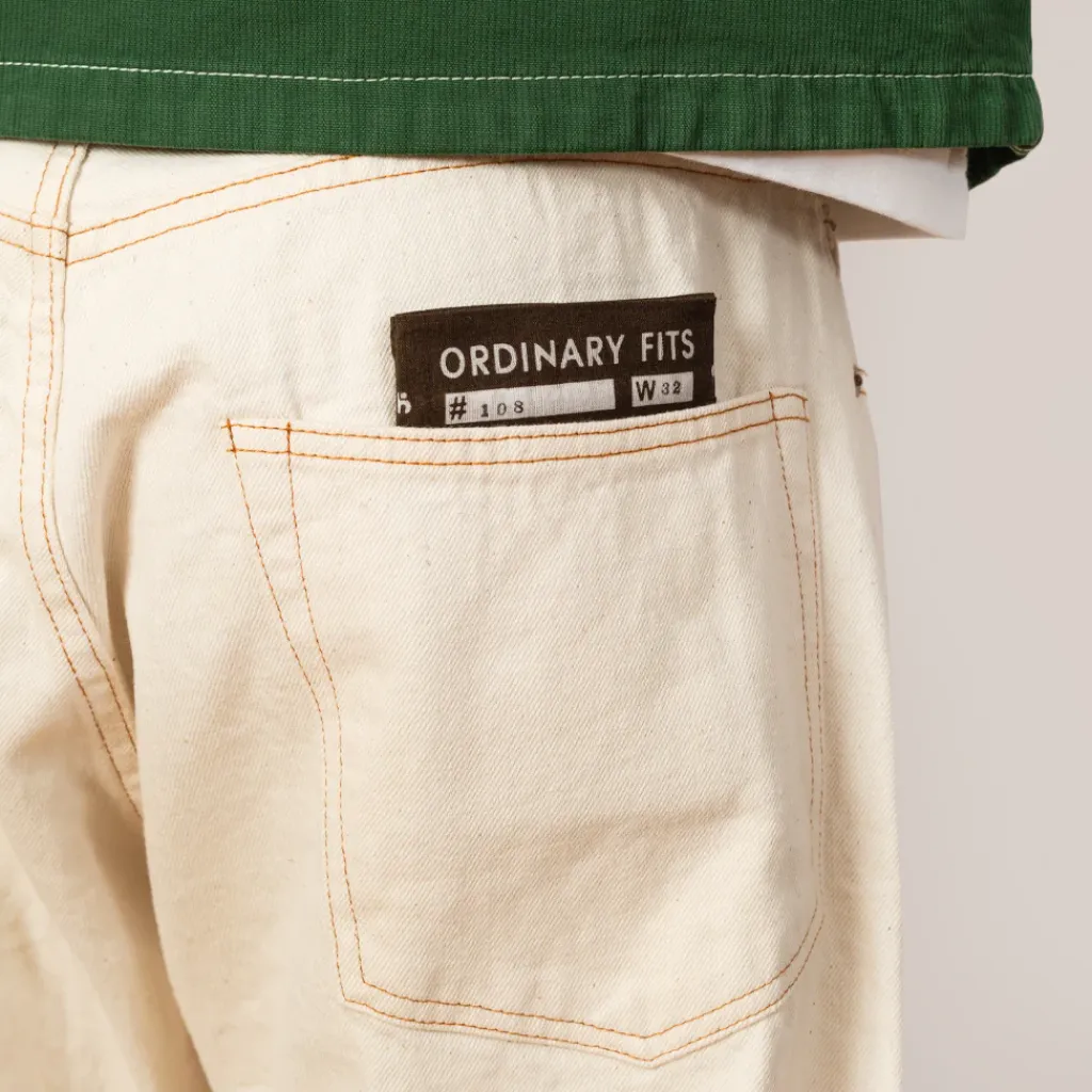 Jeans|Ordinary Fits 108 One Wash Loose Ankle Denim - Ecru