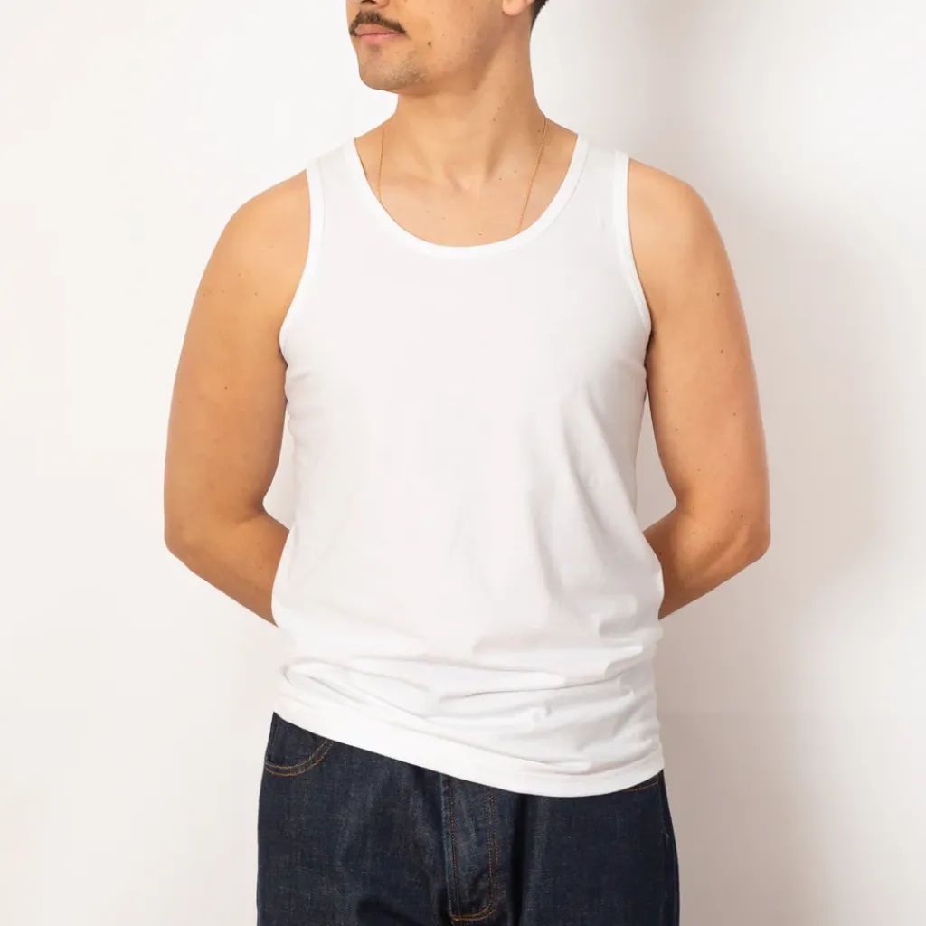 T-Shirts|Beams Plus 2 Pack Tank Top - White & Grey