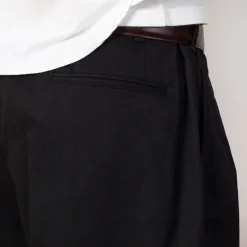 Trousers|Beams Plus 2 Pleat Trouser - Black