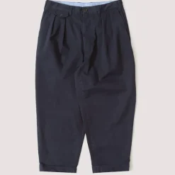 Trousers|Beams Plus 2 Pleat Trouser - Navy