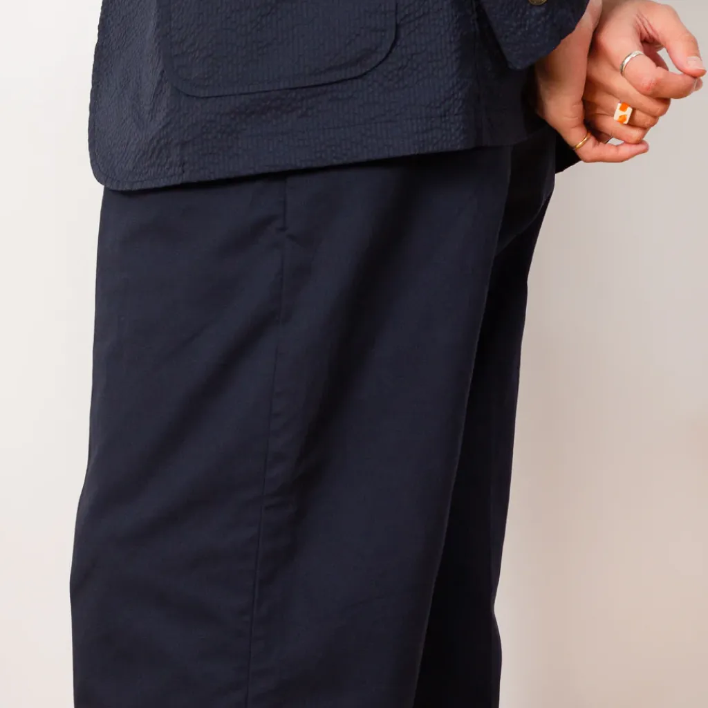 Trousers|Beams Plus 2 Pleat Trouser - Navy