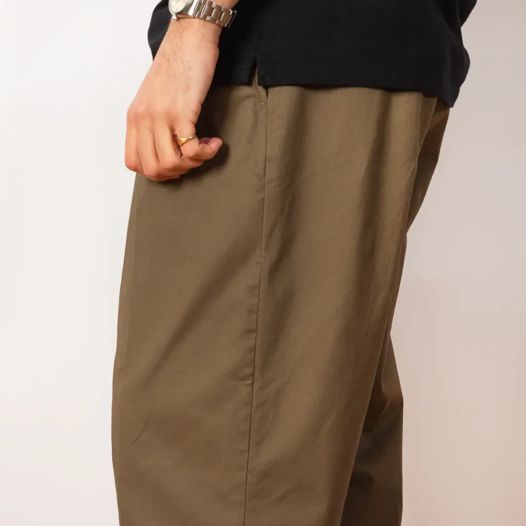 Trousers|Beams Plus 2 Pleat Twill Trouser - Olive