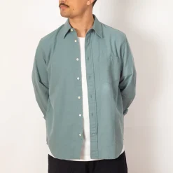 Shirts|Norse Projects Algot Shirt - Greyish Blue
