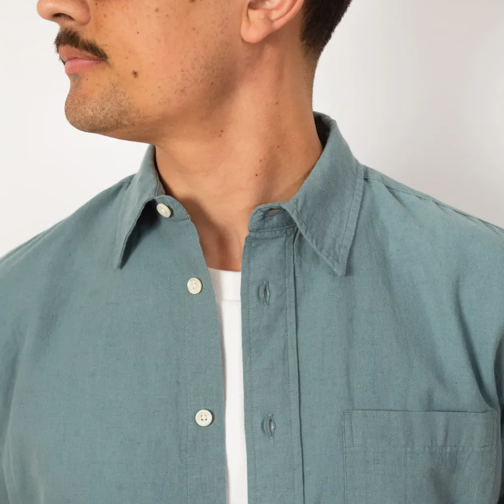 Shirts|Norse Projects Algot Shirt - Greyish Blue