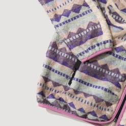 Sweatshirts|Kapital Ashland Stripe & Bone Zip Fleece - Purple