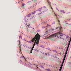 Sweatshirts|Kapital Ashland Stripe & Bone Zip Fleece - Pink