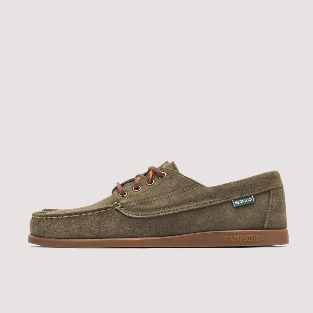 Footwear|Sebago Askook Suede - Green Military