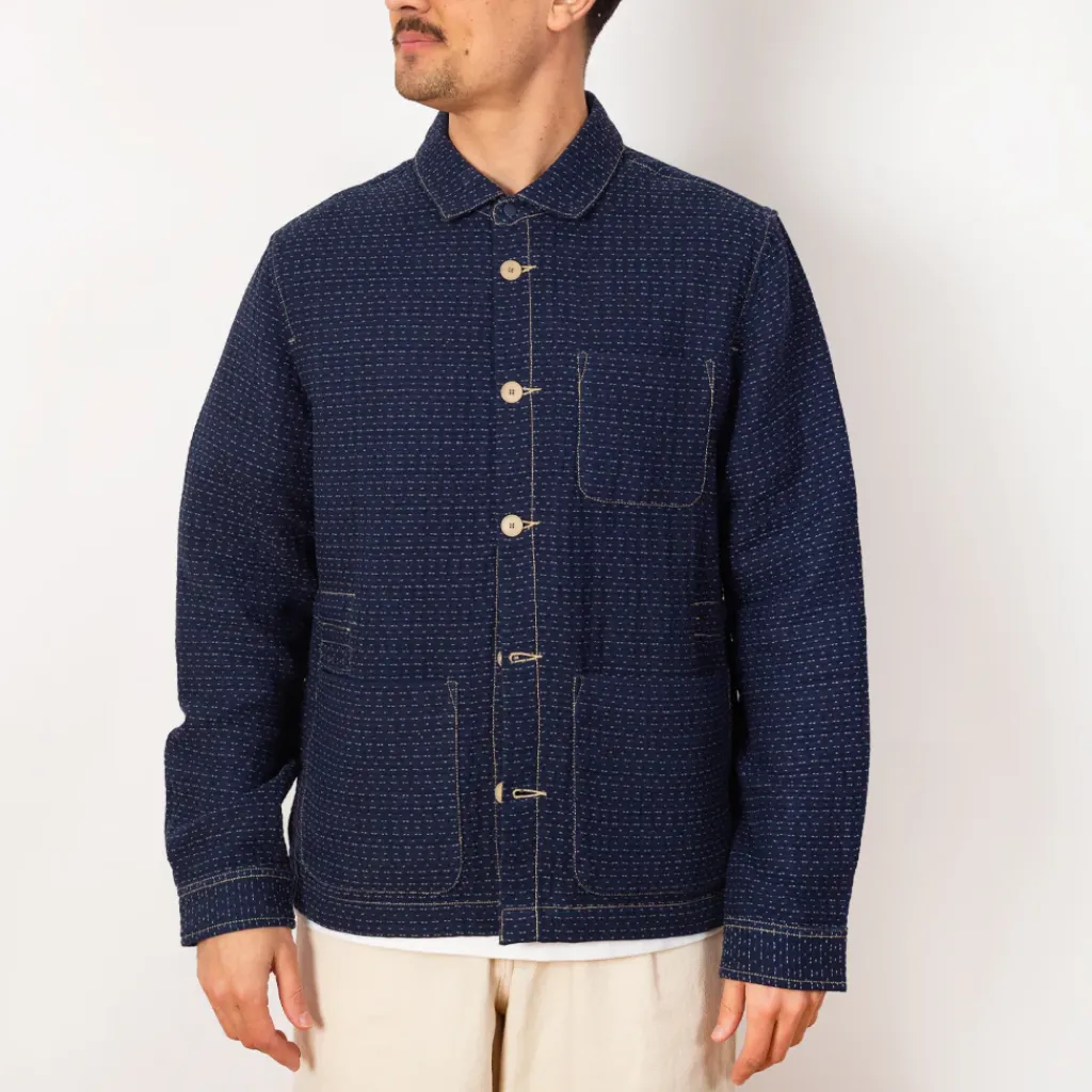 Jackets|Folk Assembly Jacket - Indigo Floatstitch
