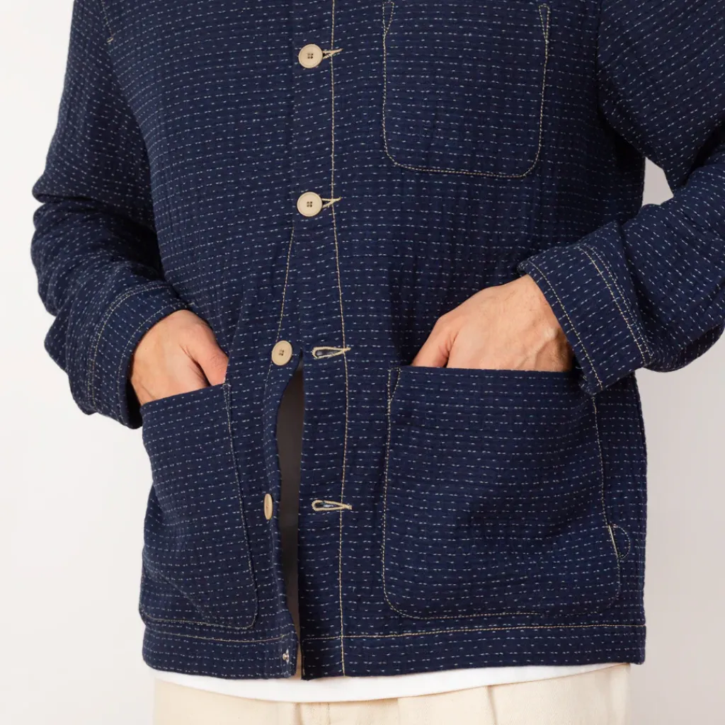 Jackets|Folk Assembly Jacket - Indigo Floatstitch