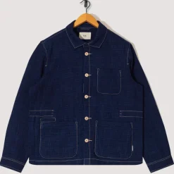 Jackets|Folk Assembly Jacket - Indigo Waffle
