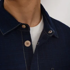 Jackets|Folk Assembly Jacket - Indigo Waffle