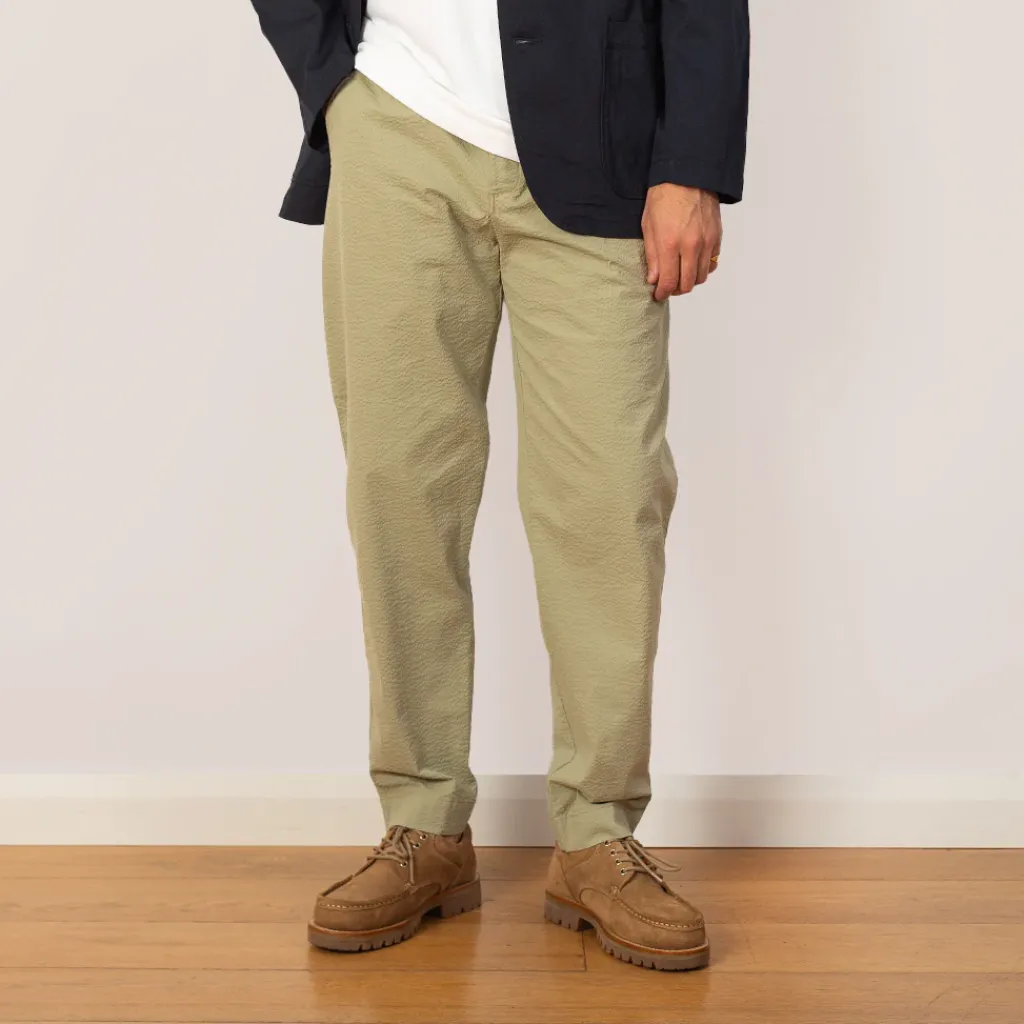 Trousers|Folk Assembly Trouser - Light Sage Seersucker