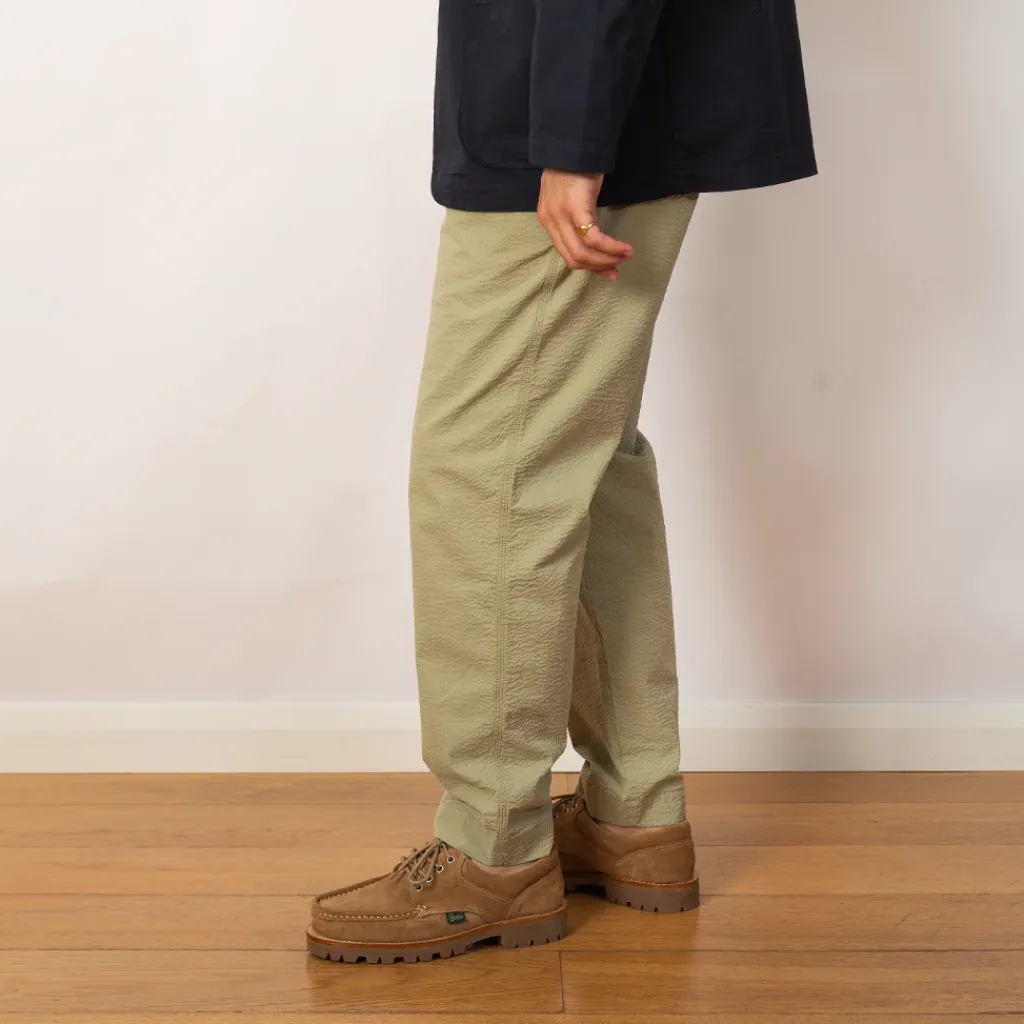 Trousers|Folk Assembly Trouser - Light Sage Seersucker