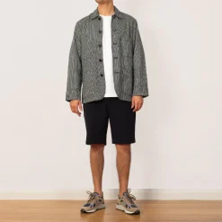 Jackets|Universal Works Bakers Jacket - Hickory Stripe Denim