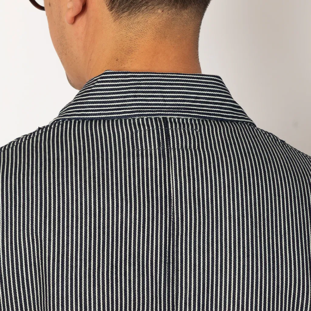 Jackets|Universal Works Bakers Jacket - Hickory Stripe Denim