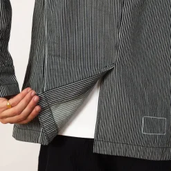Jackets|Universal Works Bakers Jacket - Hickory Stripe Denim