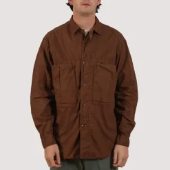 Shirts|Kapital Broad Cloth Anorak Shirt - Brown