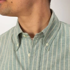 Shirts|Brain Dead Brooks Brothers Patchwork Oxford Shirt - Green