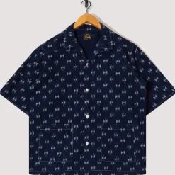 Shirts|Needles Cabana Shirt Indigo Kasuri - Papillon