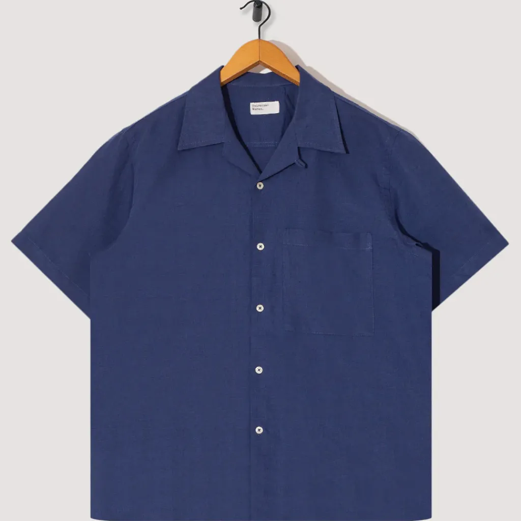 Shirts|Universal Works Camp Shirt - Blue