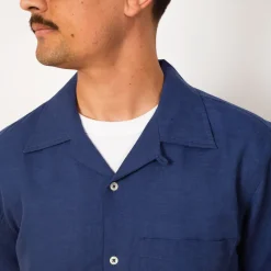 Shirts|Universal Works Camp Shirt - Blue