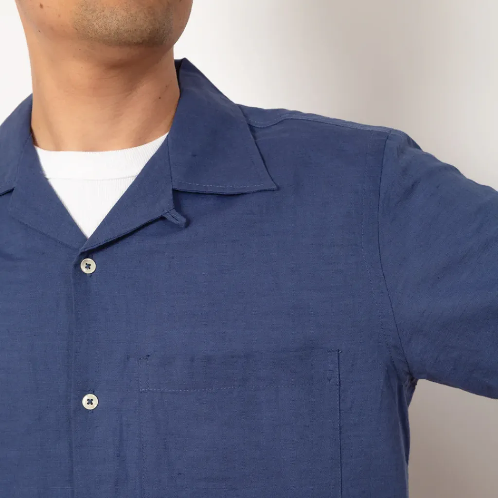 Shirts|Universal Works Camp Shirt - Blue