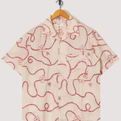 Shirts|Universal Works Camp Shirt - Ecru/Terracotta