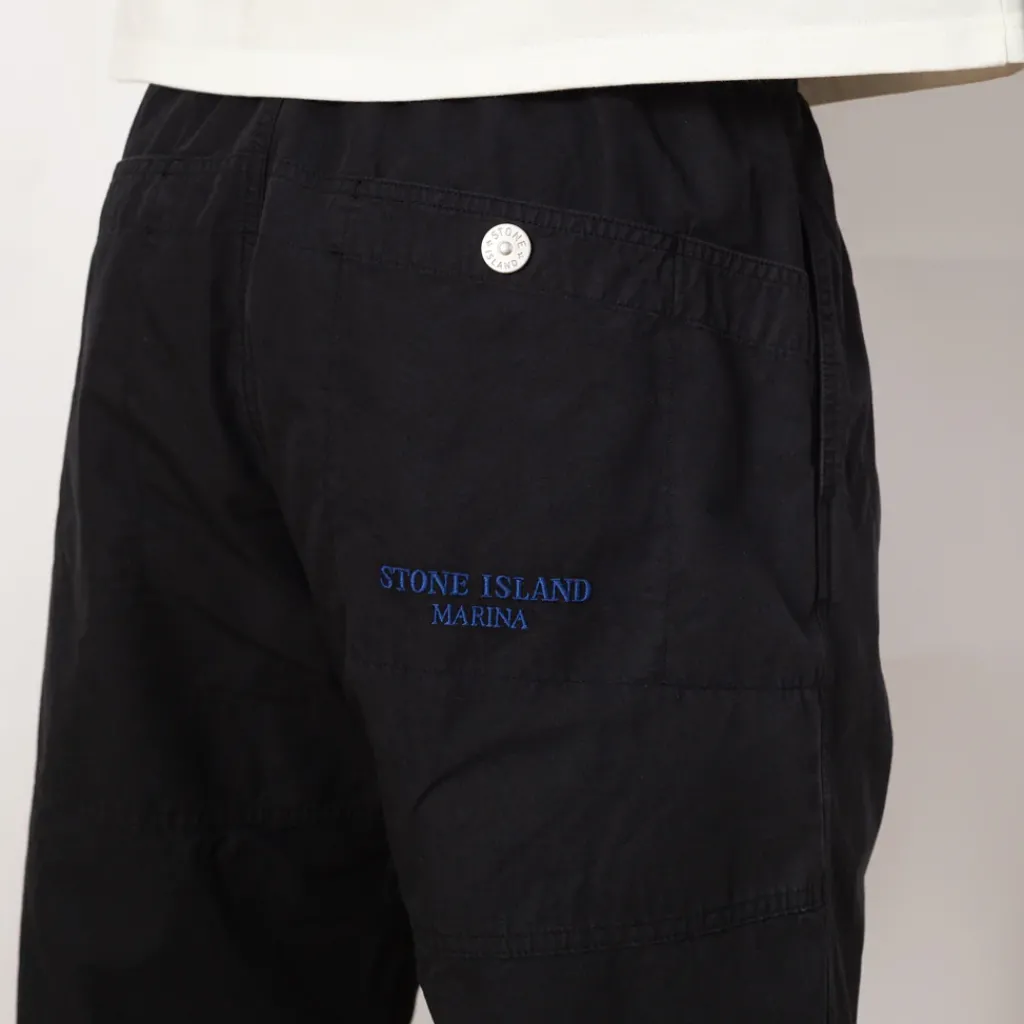 Trousers|Stone Island Marina Cargo Trouser - Navy Blue (V0020)