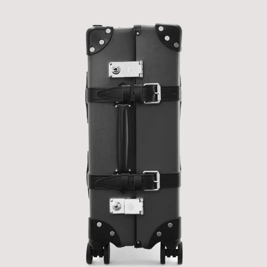 Bags|Globe-Trotter Centenary Four Wheel Carry-On Case - Charcoal/Black/Chrome