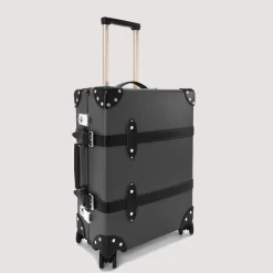 Bags|Globe-Trotter Centenary Four Wheel Carry-On Case - Charcoal/Black/Chrome