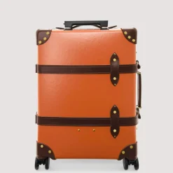 Bags|Globe-Trotter Centenary Four Wheel Carry-On Case - Marmalade/Brown/Gold