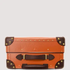 Bags|Globe-Trotter Centenary Four Wheel Carry-On Case - Marmalade/Brown/Gold