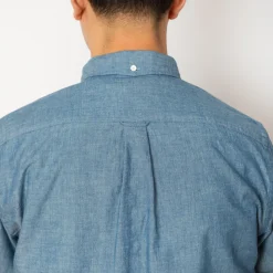 Shirts|Beams Plus Chambray Shirt - Sax