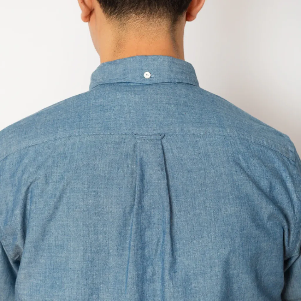 Shirts|Beams Plus Chambray Shirt - Sax