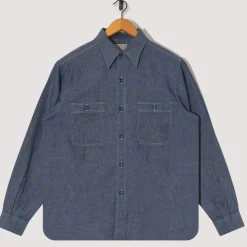 Shirts|Buzz Rickson's Chambray Work Shirt - Blue
