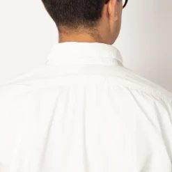 Shirts|OrSlow Chambray Work Shirt Wide Fit - White