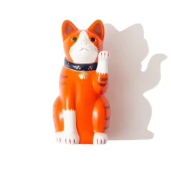 Lifestyle|Beams Japan Chugai Toen Fortune Cat (Large) - Orange