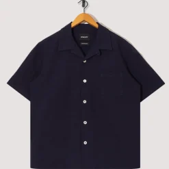 Shirts|Howlin Cocktail Shirt - Navy Seersucker