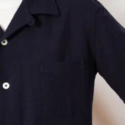 Shirts|Howlin Cocktail Shirt - Navy Seersucker
