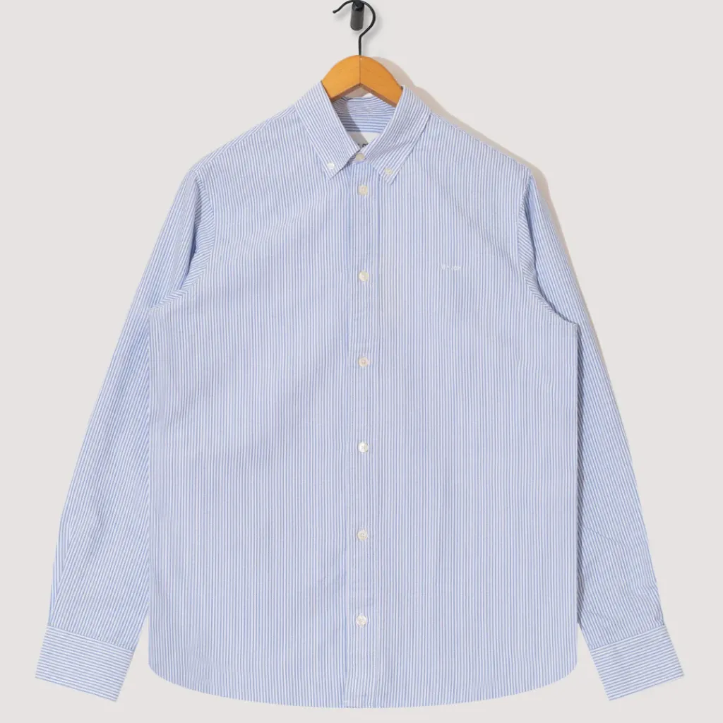Shirts|NN07 Colby Oxford Shirt 5910 - Blue Stripe