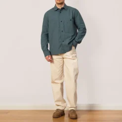 Shirts|MHL By Margaret Howell Coverall Shirt - Mineral Blue