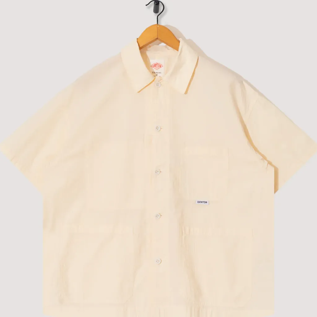 Shirts|Danton Coverall S/S Shirt - Ivory
