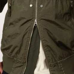 Jackets|Stone Island Crinkle Bomber - Military Green (V0054)