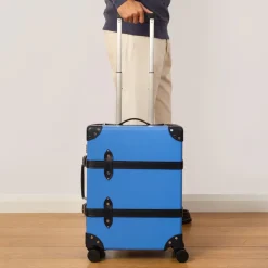 Bags|Globe-Trotter Cruise Four Wheel Carry-On Case - Royal Blue/Navy/Chrome