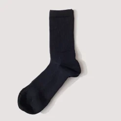 Socks|Anonymous Ism Cupro Wool Pile Half - Black