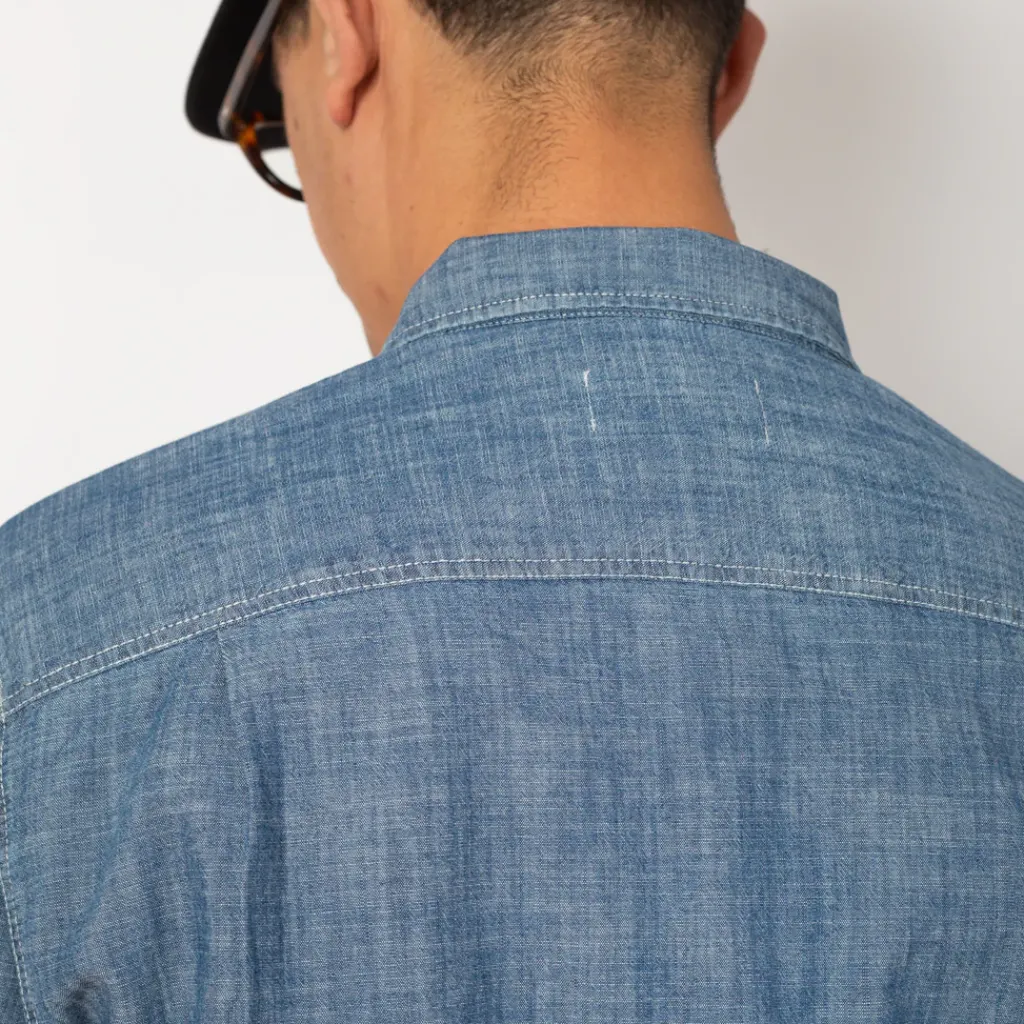 Shirts|You Must Create Curtis Light Chambray Shirt - Light Indigo