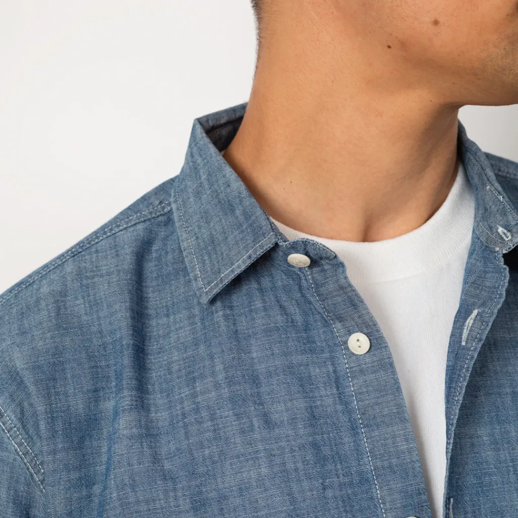 Shirts|You Must Create Curtis Light Chambray Shirt - Light Indigo