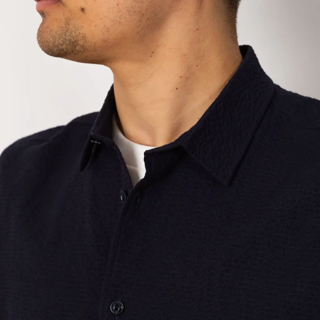 Shirts|You Must Create Curtis Shirt - Navy Seersucker