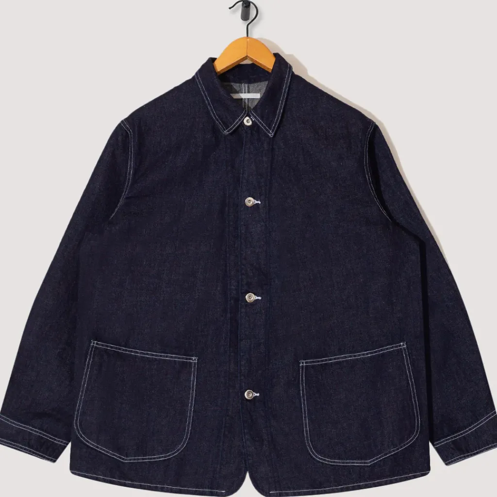 Jackets|Hatski Denim Coverall Jacket - Indigo