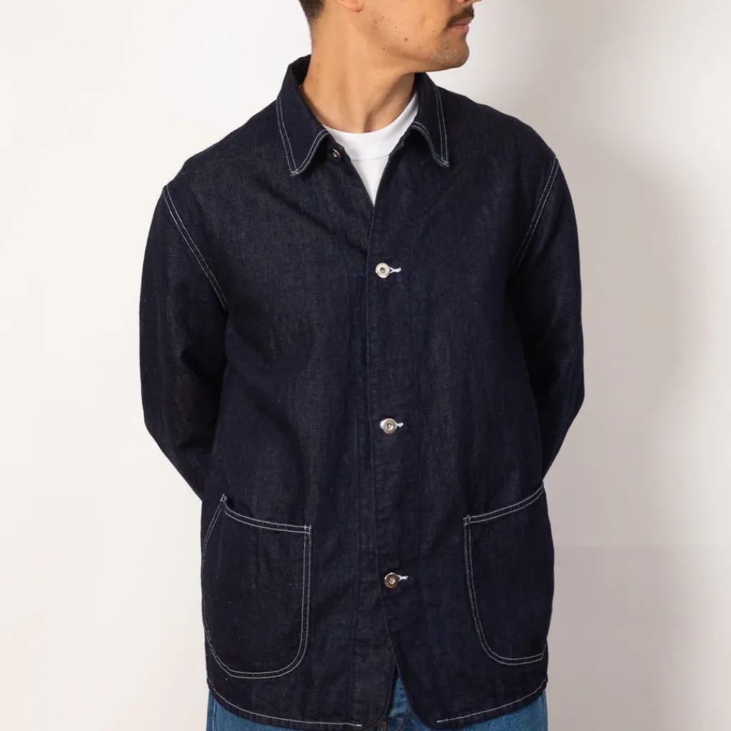 Jackets|Hatski Denim Coverall Jacket - Indigo